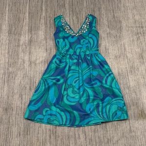 Lilly Pulitzer Jeweled Shimmer Dress Size 4